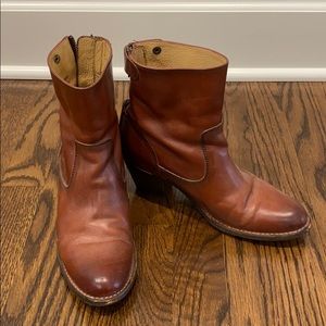 Frye Brown Ankle Boots